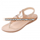 ZY0121A Foreign comfortable beaded Bohemian flat sole ladies sandals photo